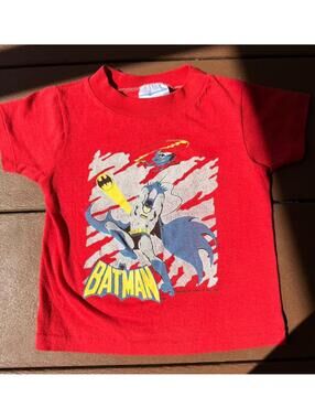 RARE Single Stitch Vintage 1988 Batman Kids Tee 2T